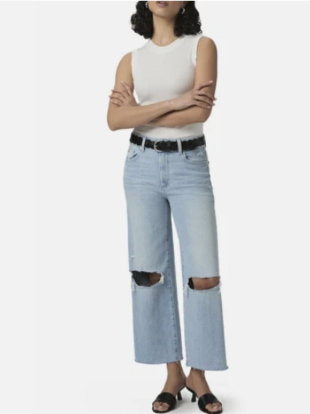 Paige Sasha Ankle High Rise Wide Leg Size 27-MSRP$259